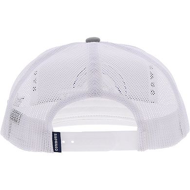 Youth HOOey Silver/White Dallas Cowboys Logo Trucker Snapback Hat