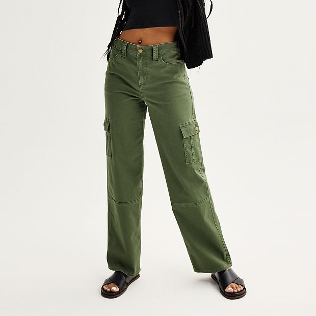 Mid-Rise Cargo Pants