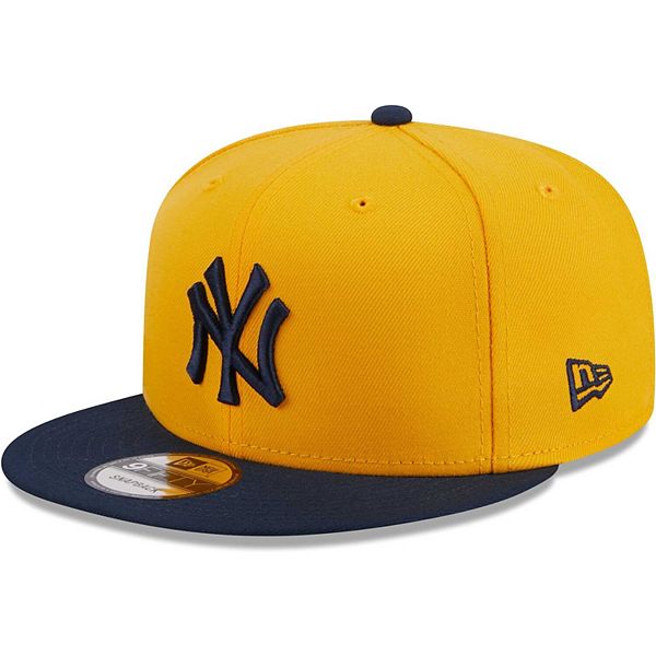 Men's New Era Gold New York Yankees Two-Tone Color Pack 9FIFTY Snapback Hat