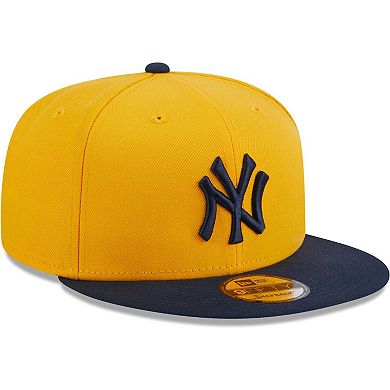 Men's New Era Gold New York Yankees Two-Tone Color Pack 9FIFTY Snapback Hat