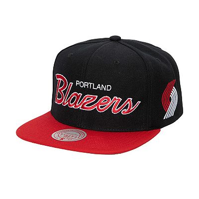Men's Mitchell Ness Black Portland Trail Blazers Hardwood