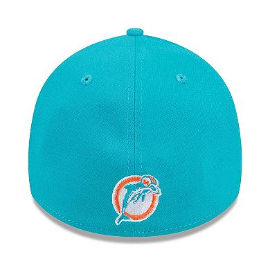 Men's New Era Aqua Miami Dolphins City Originals 39THIRTY Flex Hat