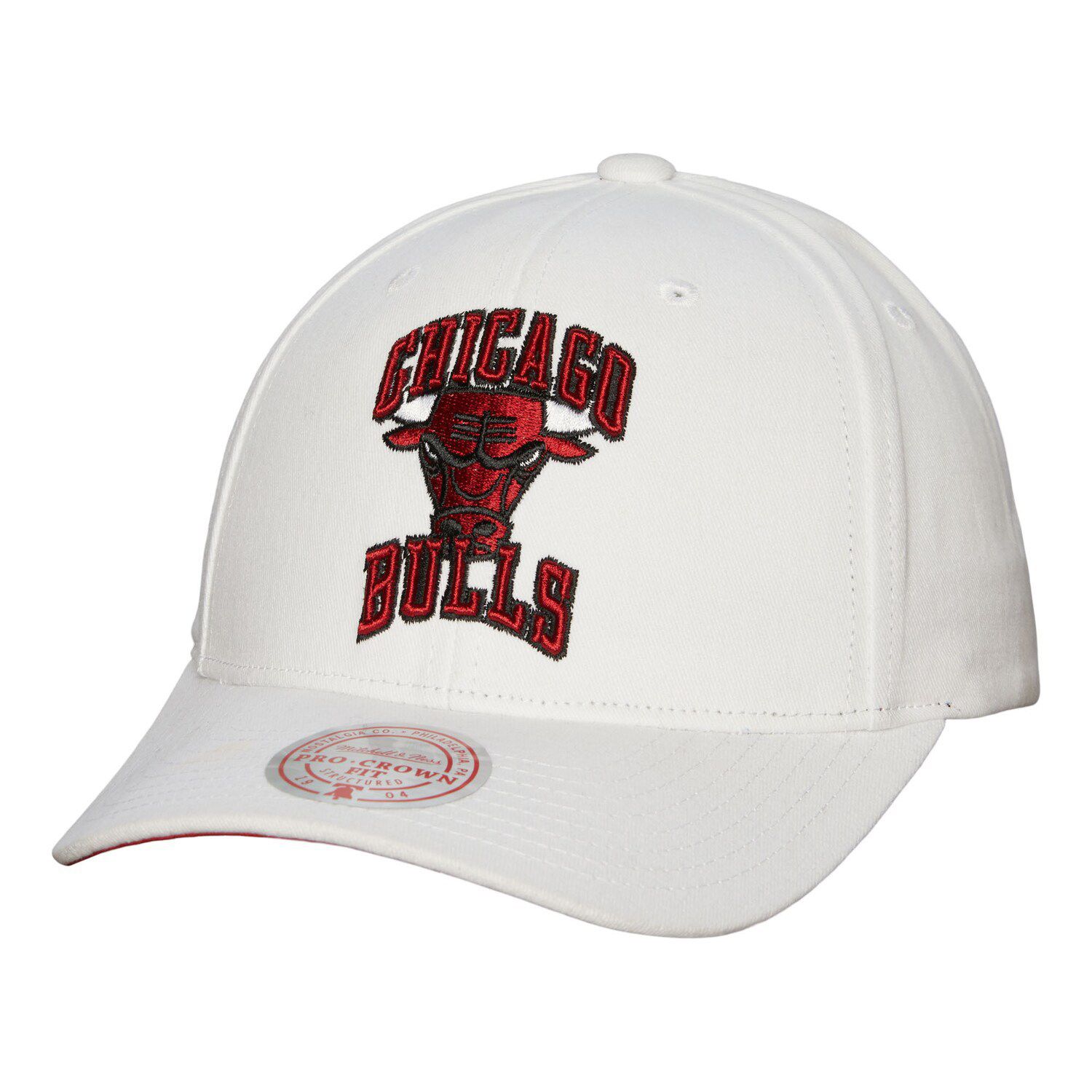 Men's Mitchell & Ness Red Chicago Bulls Retro Bolt Deadstock Snapback Hat