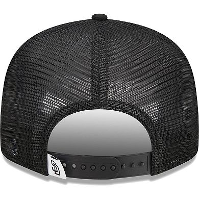 Men's New Era Black San Diego Padres Trucker 9FIFTY Snapback Hat