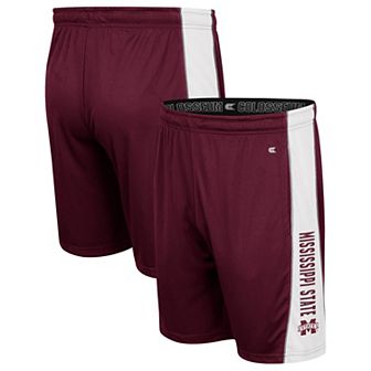 Men's Colosseum Maroon Mississippi State Bulldogs Panel Shorts