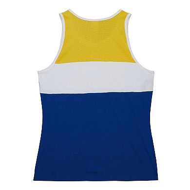 Men's Mitchell & Ness Royal Golden State Warriors Special Script Tank Top