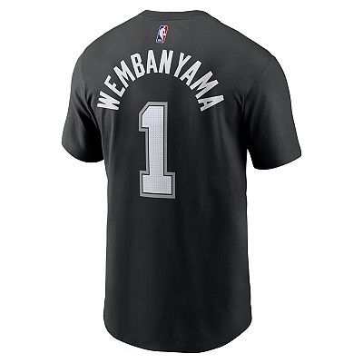 Men's Nike Victor Wembanyama Black San Antonio Spurs Icon 2022/23