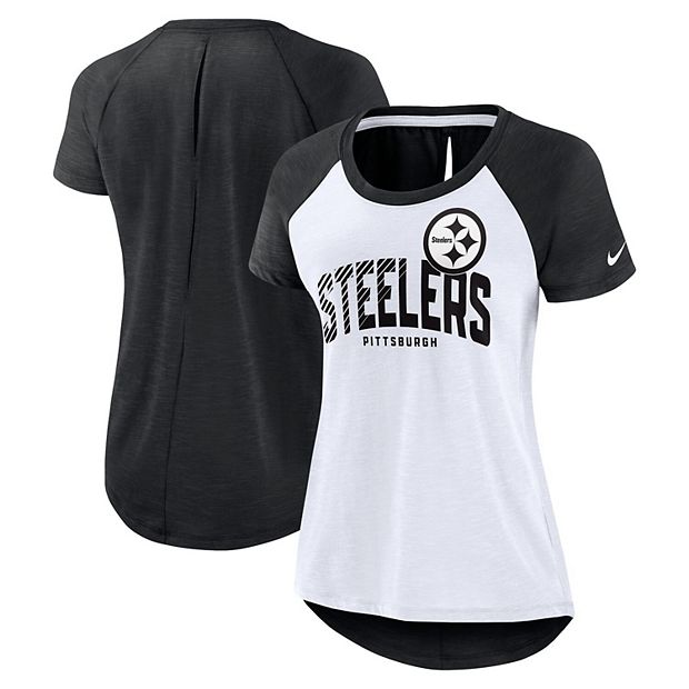 Pittsburgh Steelers Nike Dri-Fit Raglan Crew Sweatshirt - Mens