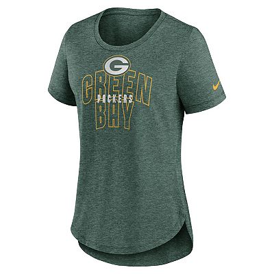 Women's Nike Heather Green Green Bay Packers Fashion Tri