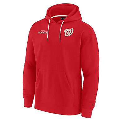 Unisex Fanatics Signature Red Washington Nationals Super Soft Fleece Pullover Hoodie