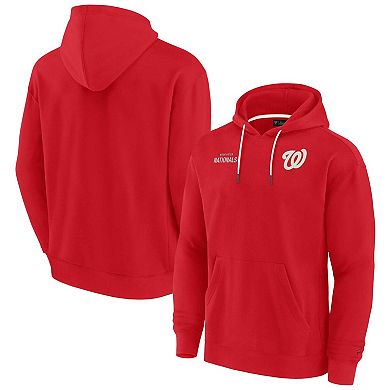 Unisex Fanatics Signature Red Washington Nationals Super Soft Fleece Pullover Hoodie