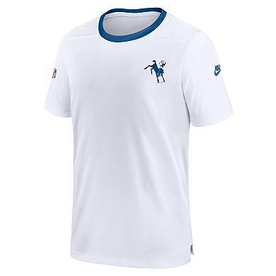 Men's Nike White Indianapolis Colts Indiana Nights Alternate Coach Performance T-Shirt