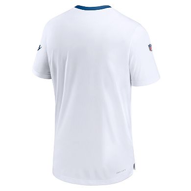 Men's Nike White Indianapolis Colts Indiana Nights Alternate Coach Performance T-Shirt