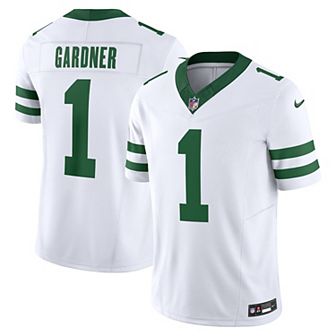 Men's Nike Ahmad Sauce Gardner White New York Jets Legacy Vapor F.U.S.E. Limited Jersey
