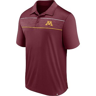 Men's Fanatics Branded  Maroon Minnesota Golden Gophers Defender Polo