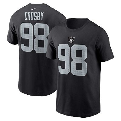 Men's Nike Maxx Crosby Black Las Vegas Raiders Player Name