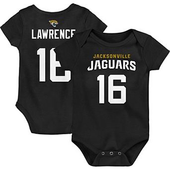 Newborn & Infant Trevor Lawrence Teal Jacksonville Jaguars Mainliner Player Name & Number Bodysuit