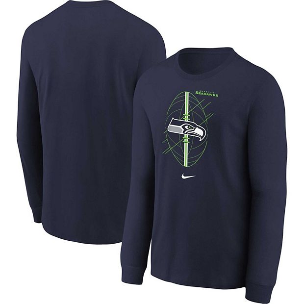 Toddler Nike College Navy Seattle Seahawks Icon Long Sleeve T Shirt