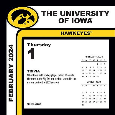 Iowa Hawkeyes 2024 Box Calendar