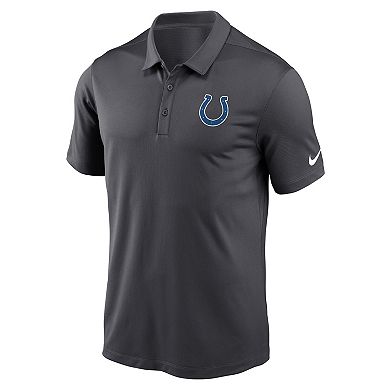 Men's Nike Anthracite Indianapolis Colts Franchise Team Logo Performance Polo