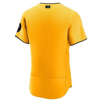 Men's Nike Gold Pittsburgh Pirates City Connect Authentic Jersey