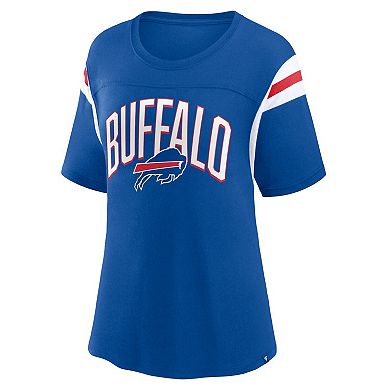 Women's Fanatics Branded Royal Buffalo Bills Earned Stripes T-Shirt