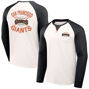 Men's Darius Rucker Collection by Fanatics White/Black San Francisco Giants Team Color Raglan T-Shirt