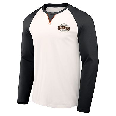 Men's Darius Rucker Collection by Fanatics White/Black San Francisco Giants Team Color Raglan T-Shirt