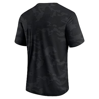 Men's Fanatics Branded  Black Oklahoma Sooners Camo Logo T-Shirt