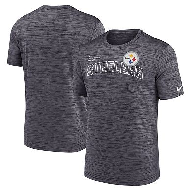 Men's Nike Black Pittsburgh Steelers Velocity Arch Performance T-Shirt