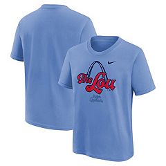 St. Louis Cardinals Baseball Bow Tee Shirt Youth Small (6-8) / White