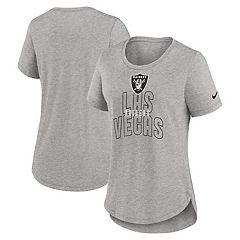 Men's Las Vegas Raiders Nike White Fashion Tri-Blend Long Sleeve T-Shirt