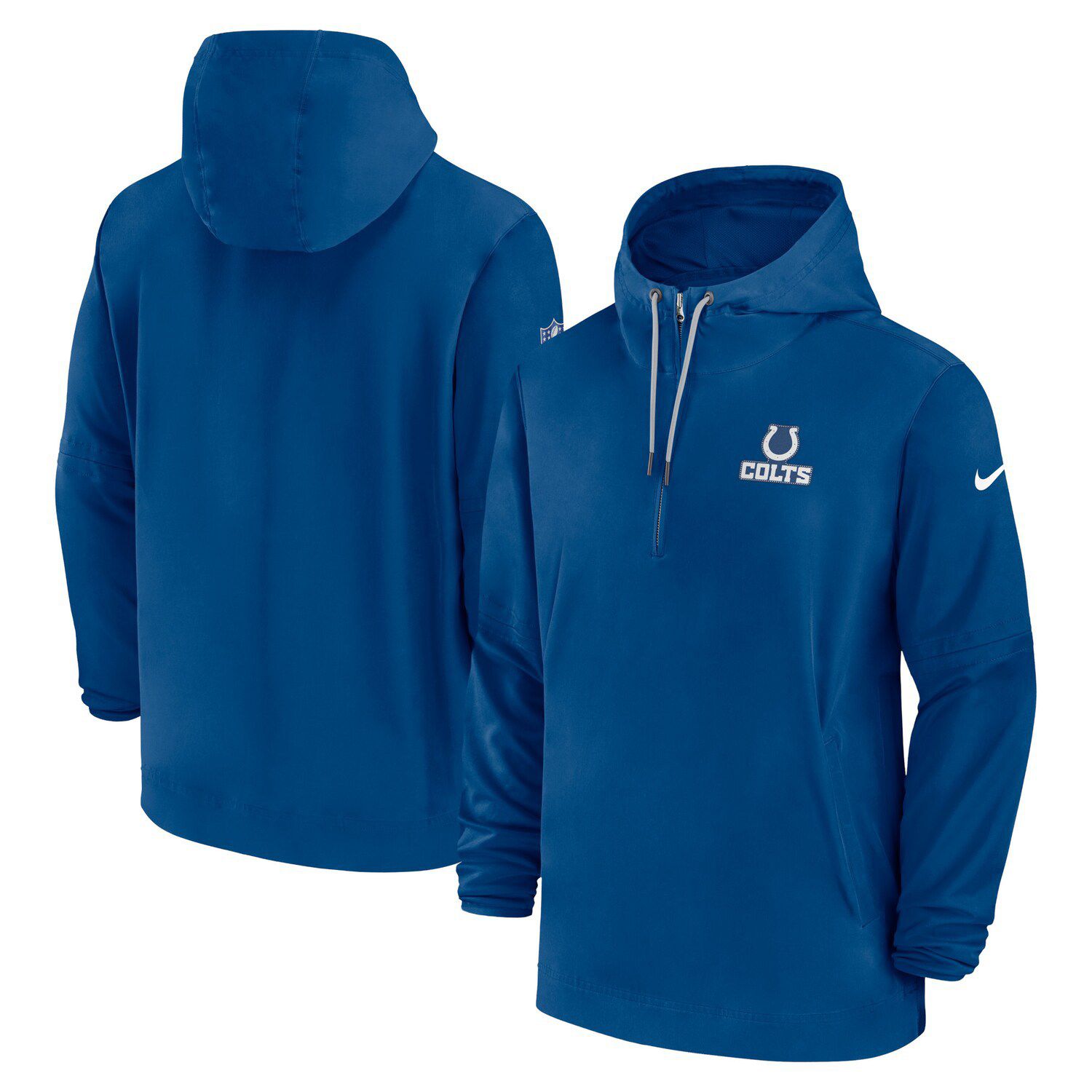 Indianapolis Colts Starter Extreme Pullover Hoodie - Royal/Heather Charcoal