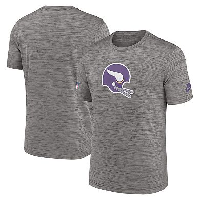 Men's Nike Heather Charcoal Minnesota Vikings Classic Sideline Performance T-Shirt