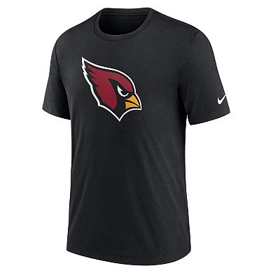 Men's Nike Black Arizona Cardinals Rewind Logo Tri-Blend T-Shirt