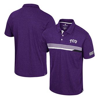 Men's Colosseum Purple TCU Horned Frogs No Problemo Polo