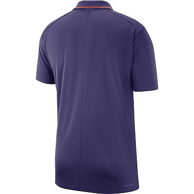 Men s Nike Purple Clemson Tigers 2023 Coaches Performance Polo