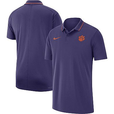 Men's Nike Purple Clemson Tigers 2023 Coaches Performance Polo