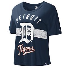 Detroit Tigers Womens Diva Fashion Baseball Jersey - Navy Blue
