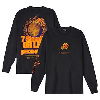 Unisex Bleacher Report x Mitchell & Ness Black Phoenix Suns World Tour Long Sleeve T-Shirt