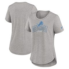 Detroit Lions Fanatics Branded Women's Plus Size Lace-Up Pullover Hoodie -  Heathered Gray