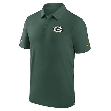 Men's Nike Green Green Bay Packers Sideline Coaches Performance Polo