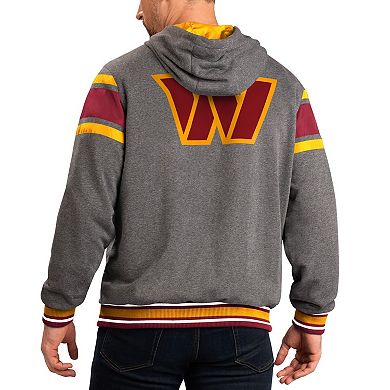 Men's G-III Sports by Carl Banks Burgundy/Gray Washington Commanders Extreme Full Back Reversible Hoodie Full-Zip Jacket