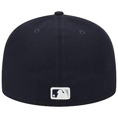 Men's New Era Navy New York Yankees Primary Logo 2000 World Series Team Color 59FIFTY Fitted Hat