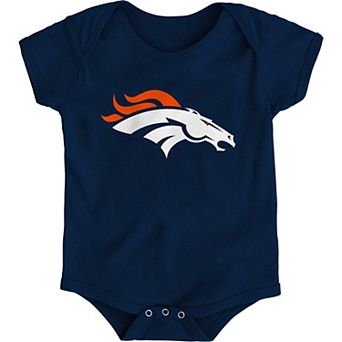 Newborn Navy Denver Broncos Team Logo Bodysuit