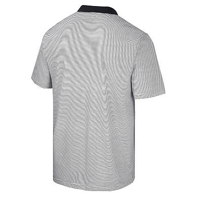 Men's Colosseum White/Black Colorado Buffaloes Print Stripe Polo