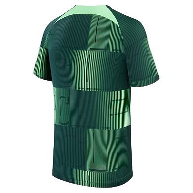 Youth Nike Green Liverpool 2023/24 Away Pre-Match Performance Top