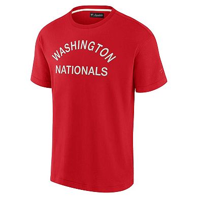Unisex Fanatics Signature Red Washington Nationals Super Soft T-Shirt