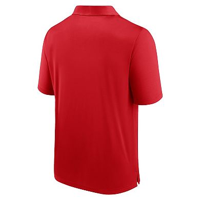 Men's Fanatics Branded Red Wisconsin Badgers Defender Polo