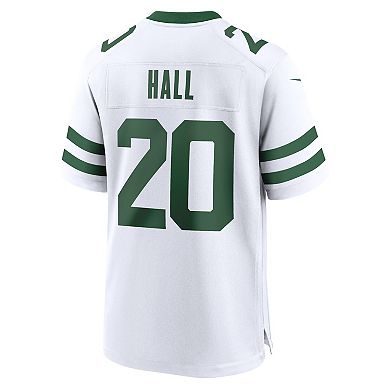 Men's Nike Breece Hall White New York Jets Legacy Player Game Jersey
